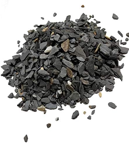 אבן צפחה טבעית - חצץ צפחה 1/8 עד 1/4 אינץ '| מושלם לבסיס דגמים, אקווריומים, בונסאי וגנים מיניאטוריים,